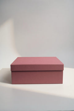 Dusty Rose Lid Collapsible Box